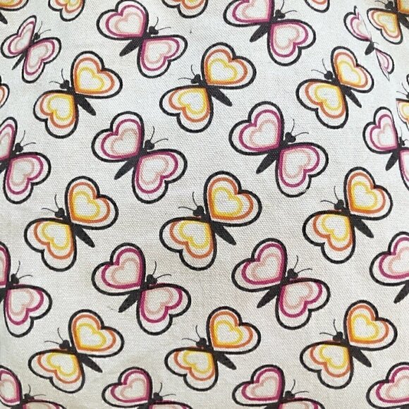 Bungalow 360 Butterflies Reversible Canvas Tote Bag Multicolor Women’s Large Bag - Picture 7 of 9